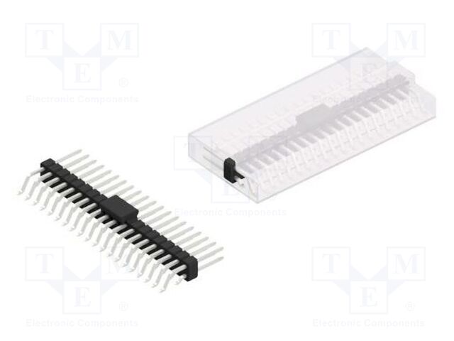 Connector: pin strips; pin header; male; PIN: 40; 2.54mm; SMT; 2x20