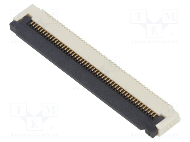Connector: FFC (FPC); horizontal; PIN: 50; ZIF; SMT; 50V; 0.4A; H: 2mm