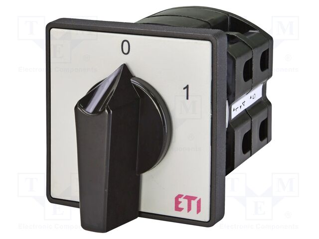 Switch: cam switch; Stabl.pos: 2; 40A; 0-1; for building in; Pos: 2