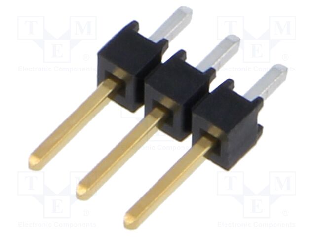 Connector: pin strips; pin header; male; PIN: 3; straight; 2.54mm