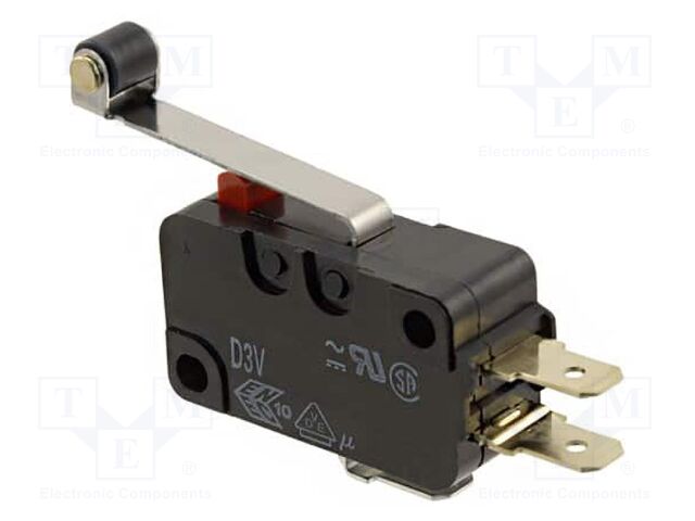 Microswitch SNAP ACTION; with lever (with roller); SPDT; Pos: 2