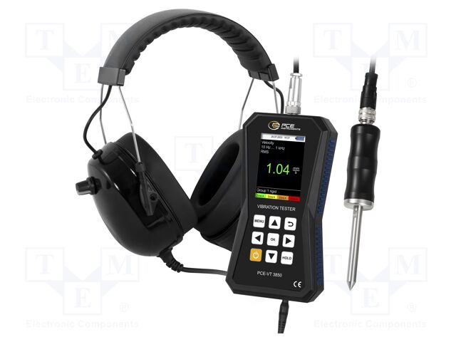 Vibrometer; Display: LCD 2,8"; Ch: 1; 0÷3,9inch,0÷399,9ft/s2; IP52