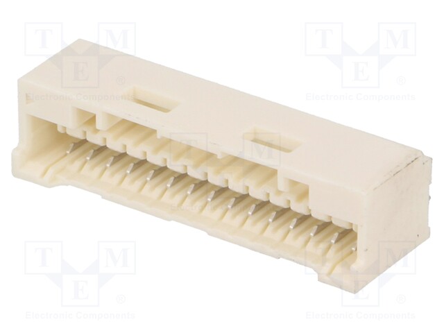 Socket; wire-board; male; CLIK-Mate; 1.5mm; PIN: 15; THT; 2A; tinned