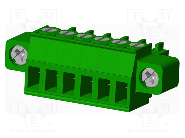 Connector: pluggable terminal block; plug; female; straight; 10A