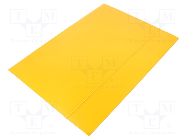 Folder; with rubber; A4; yellow