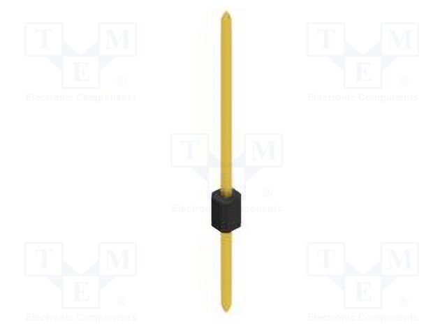 Connector: pin strips; pin header; male; PIN: 1; 1.27mm; THT; 1x1