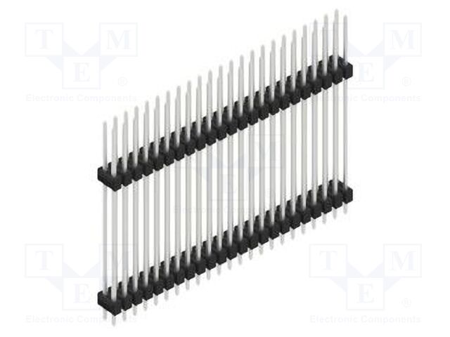 Connector: pin strips; pin header; male; PIN: 46; 2.54mm; THT; 2x23