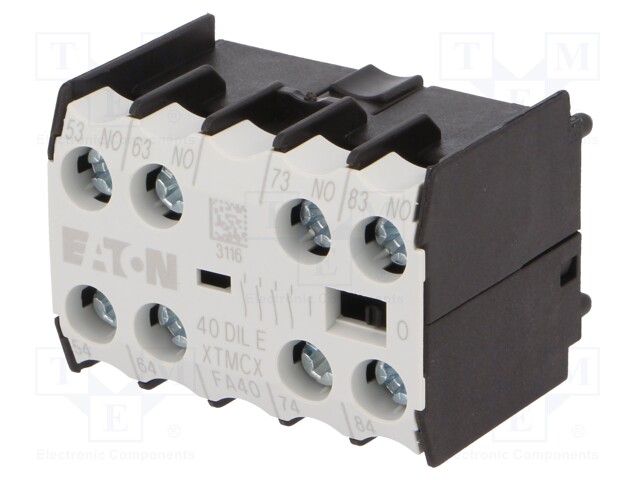 Auxiliary contacts; Series: DILEM,DILER; Leads: screw terminals