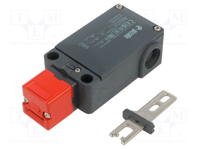 Safety switch: bolting; FS; NC x2 + NO; IP66; plastic; black,red