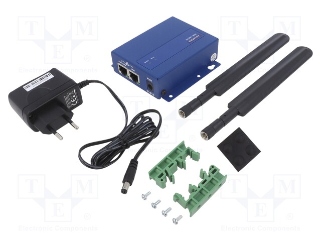 Router; 4G LTE; 5÷18VDC; on panel; Enclos.mat: metal; 93x90x27mm