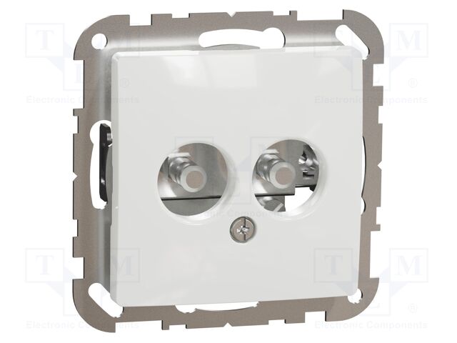Equipotential socket; 250VAC; IP20; white; Sedna; Illumin: none