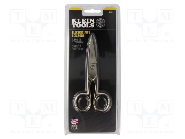Scissors; for electricians; Tool length: 133mm; Material: steel