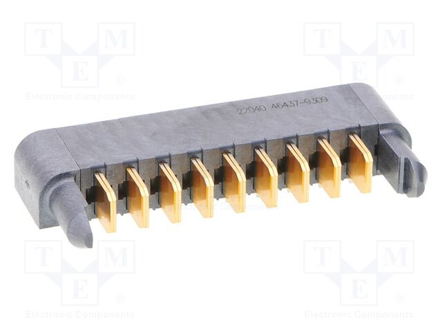 Connector: wire-board; -40÷105°C; angled; PIN: 9; THT; male; on PCBs