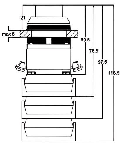 Switch: push-button; Stabl.pos: 1; NC + NO; 30mm; white; IP56; Pos: 2