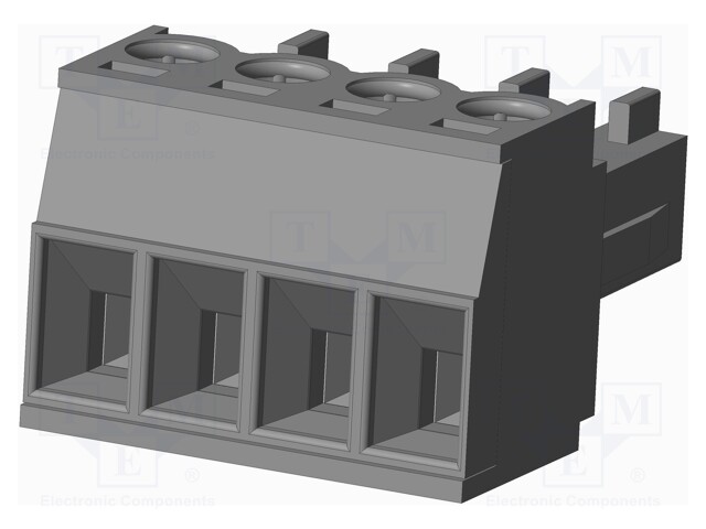Connector: pluggable terminal block; plug; female; straight; grey