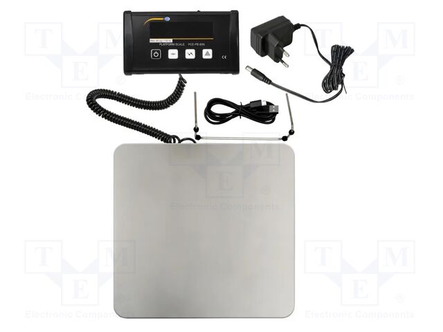 Meter: scale; LCD; Scale max.load: 60kg; Readout graduation: 20g