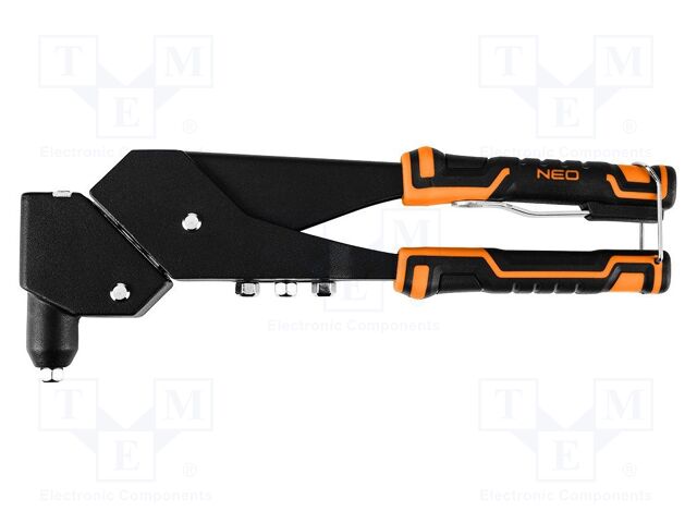 Kit: hand riveting press; for aluminium and steel snap rivets