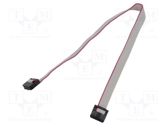 Ribbon cable with IDC connectors; 8x28AWG; Cable ph: 1mm; 0.15m