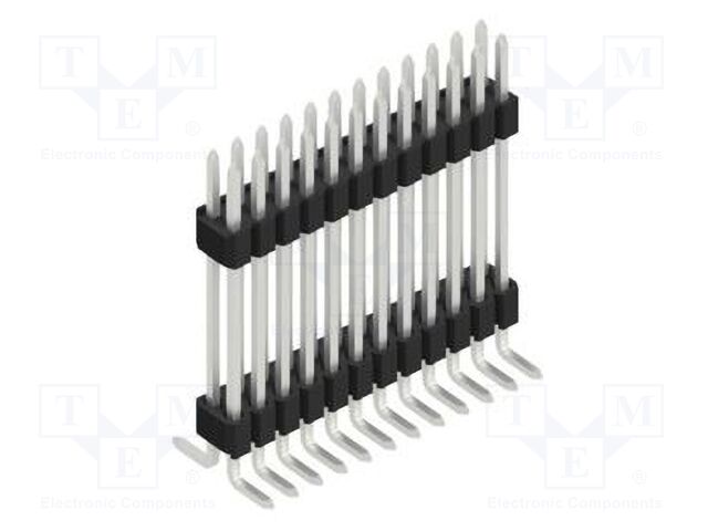 Connector: pin strips; pin header; male; PIN: 24; 1.27mm; SMT; 2x12