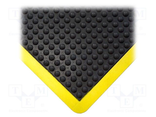 Anti fatigue mat; Width: 0.9m; L: 1.2m; Mat: rubber; Colour: black