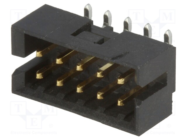 Socket; wire-board; male; Milli-Grid; 2mm; PIN: 10; SMT; gold-plated