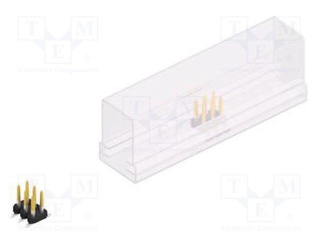 Connector: pin strips; pin header; male; PIN: 6; 2mm; SMT; 2x3; 100V