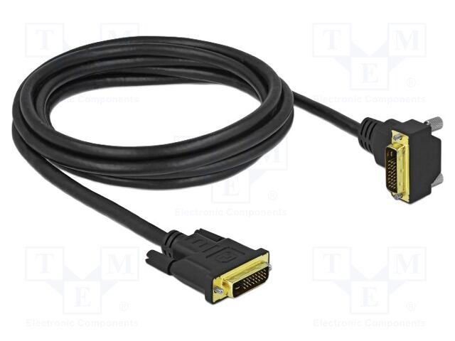 Cable; DVI-D (24+1) plug,DVI-D (24+1) plug 90° up/down; Len: 2m