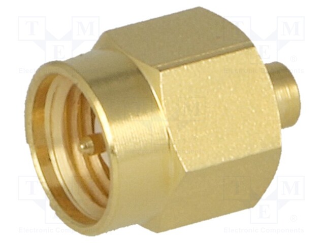 Plug; SMA; male; straight; 50Ω; RG405; soldering; for cable; teflon