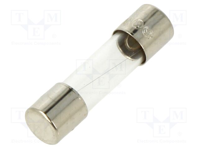 Fuse: fuse; quick blow; 500mA; 250VAC; cylindrical,glass; 5x20mm