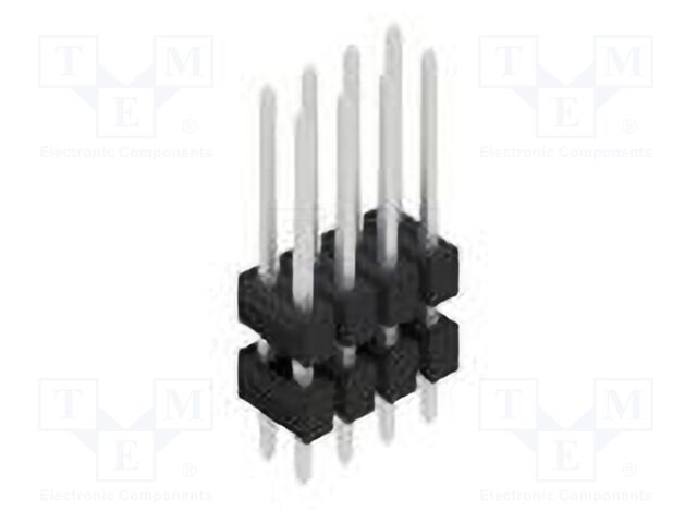 Connector: pin strips; pin header; male; PIN: 8; 2.54mm; THT; 2x4