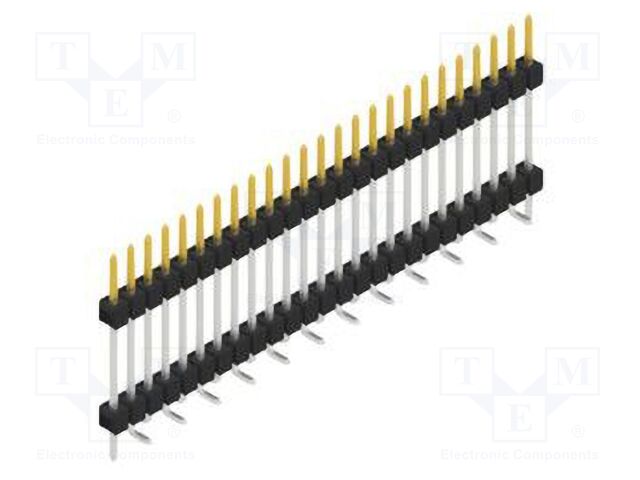 Connector: pin strips; pin header; male; PIN: 25; 2.54mm; SMT; 1x25