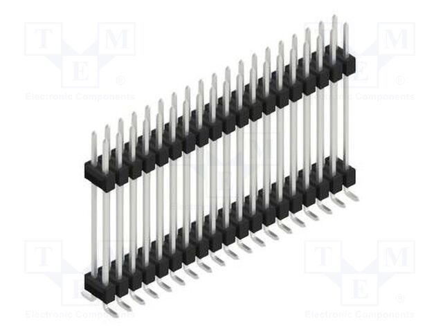 Connector: pin strips; pin header; male; PIN: 38; 2.54mm; SMT; 2x19
