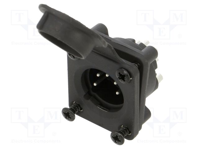 Connector: XLR; socket; male; AXS; 7.5A; 133V; PIN: 5; IP65; soldering