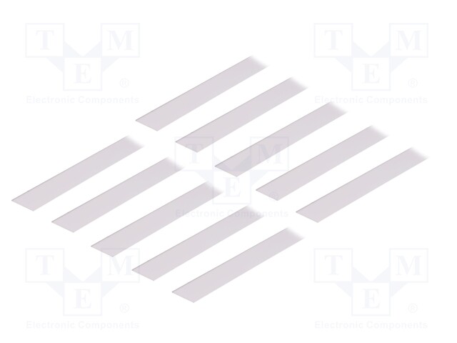 Cover for LED profiles; white; 2m; Kind of shutter: E; slide