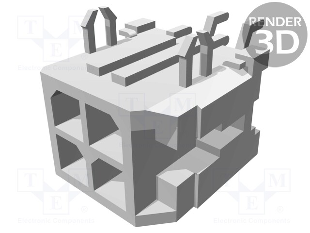 Socket; wire-board; male; Micro-Fit 3.0; 3mm; PIN: 4; SMT; 5A; 600V