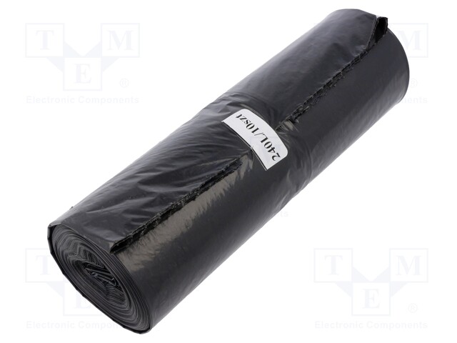 Trash bags; 10pcs; LDPE; Colour: black; 240l