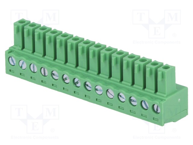 Pluggable terminal block; 3.81mm; ways: 14; straight; plug; female