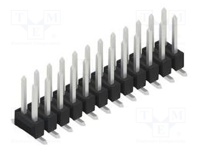 Connector: pin strips; pin header; male; PIN: 24; 2.54mm; SMT; 2x12