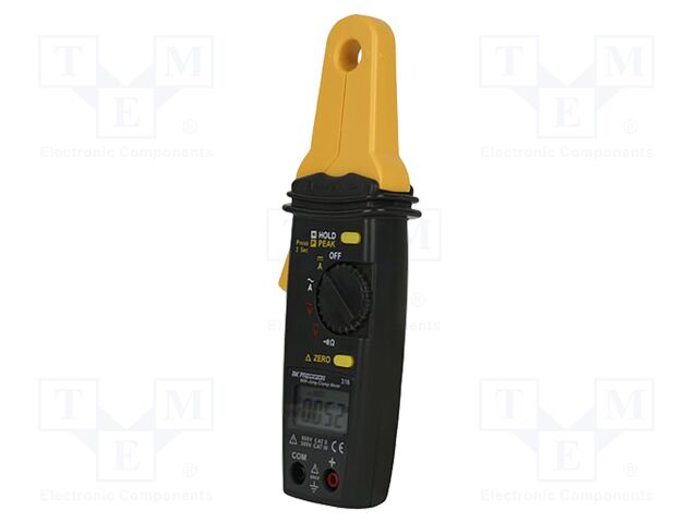 AC/DC digital clamp meter; LCD 4 digits; Sampling: 2x/s; 12mm