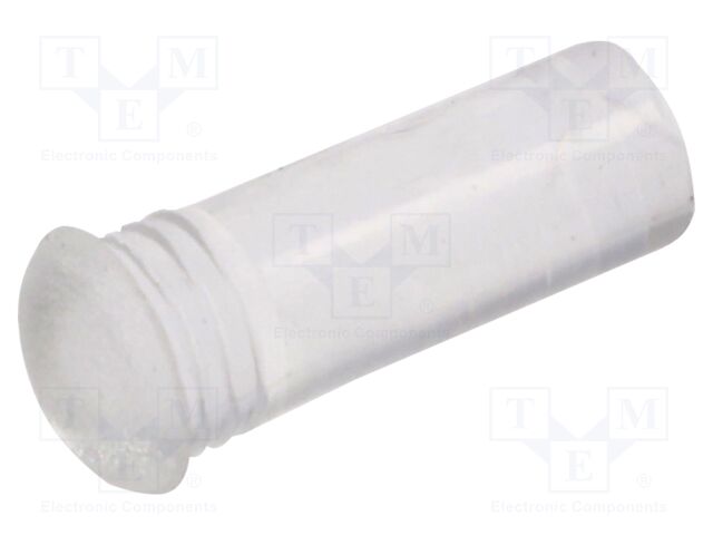 Fiber for LED; Ø3.2mm; L: 7.8mm; round; Front: convex; straight