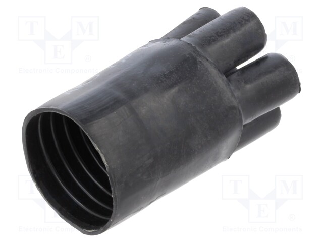 Cable breakout; 31.5/11.2mm; black; AK; No.of term: 5