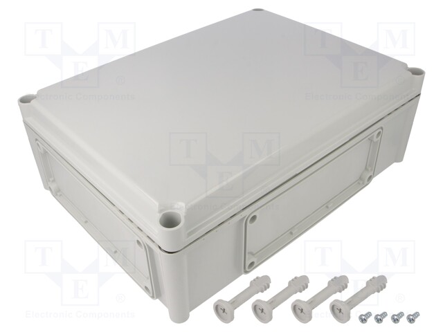 Enclosure: wall mounting; X: 280mm; Y: 380mm; Z: 130mm; EK; grey; IK08