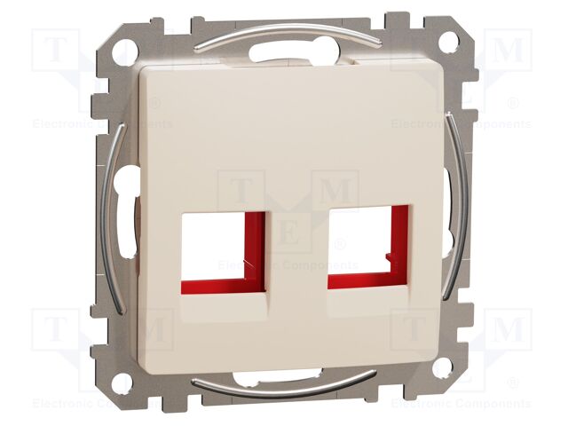 Central plate; IP20; plaster embedded; beige; Illumin: none