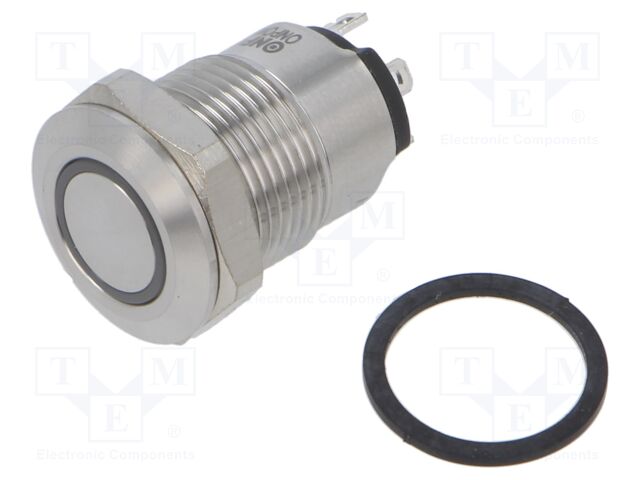 Switch: vandal resistant; Pos: 2; SPST-NO; 2A/36VDC; IP65; OFF-ON