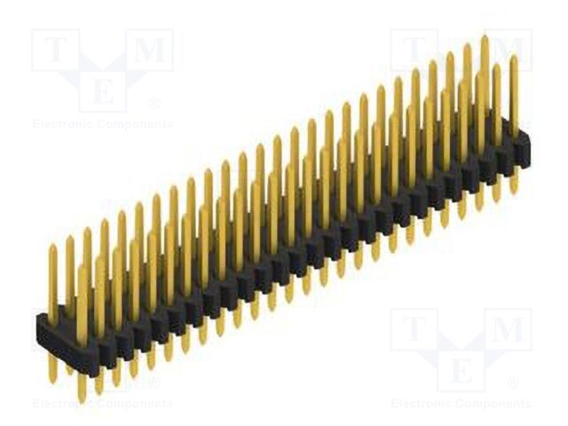 Connector: pin strips; pin header; male; PIN: 52; 1.27mm; THT; 2x26