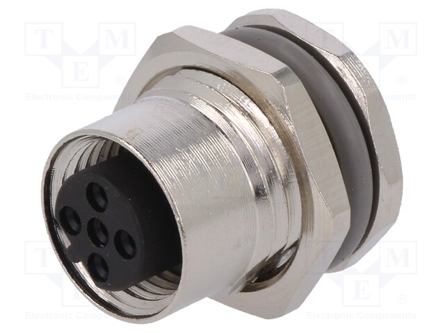 Socket; M12; PIN: 5; female; B code-Profibus; soldering; IP67; 60V
