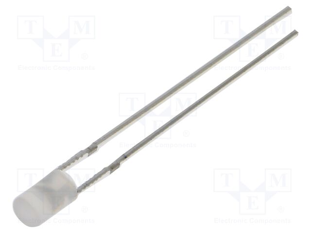 LED; green; 3mm; 750mcd; 140°; Front: flat; 2.9÷3.4VDC; No.of term: 2
