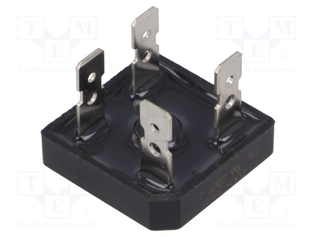 Single-phase bridge rectifier; Urmax:200V; If:50A; Ifsm:450A