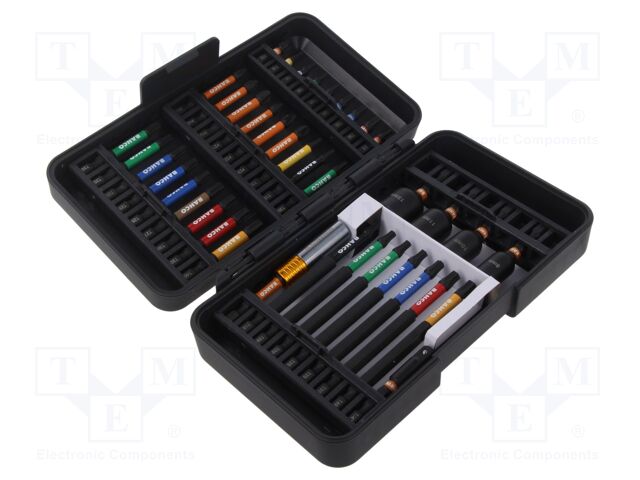 Kit: screwdriver bits; impact; Mounting: 1/4" (C6,3mm); bag