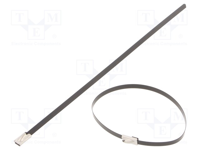 Cable tie; L: 200mm; W: 4.6mm; stainless steel AISI 304; 450N